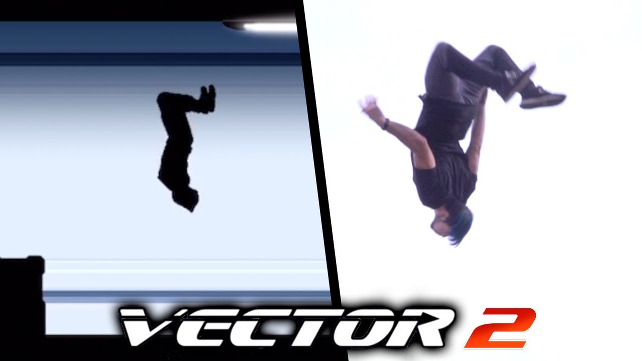 ALL THE TRICKS from Vector In Real Life (Vector 2 Parkour game)